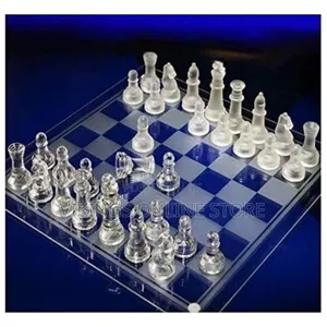 Traditional Glass Frosted Chess Boards Set Glass Board