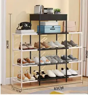 Metallic Shoe Rack