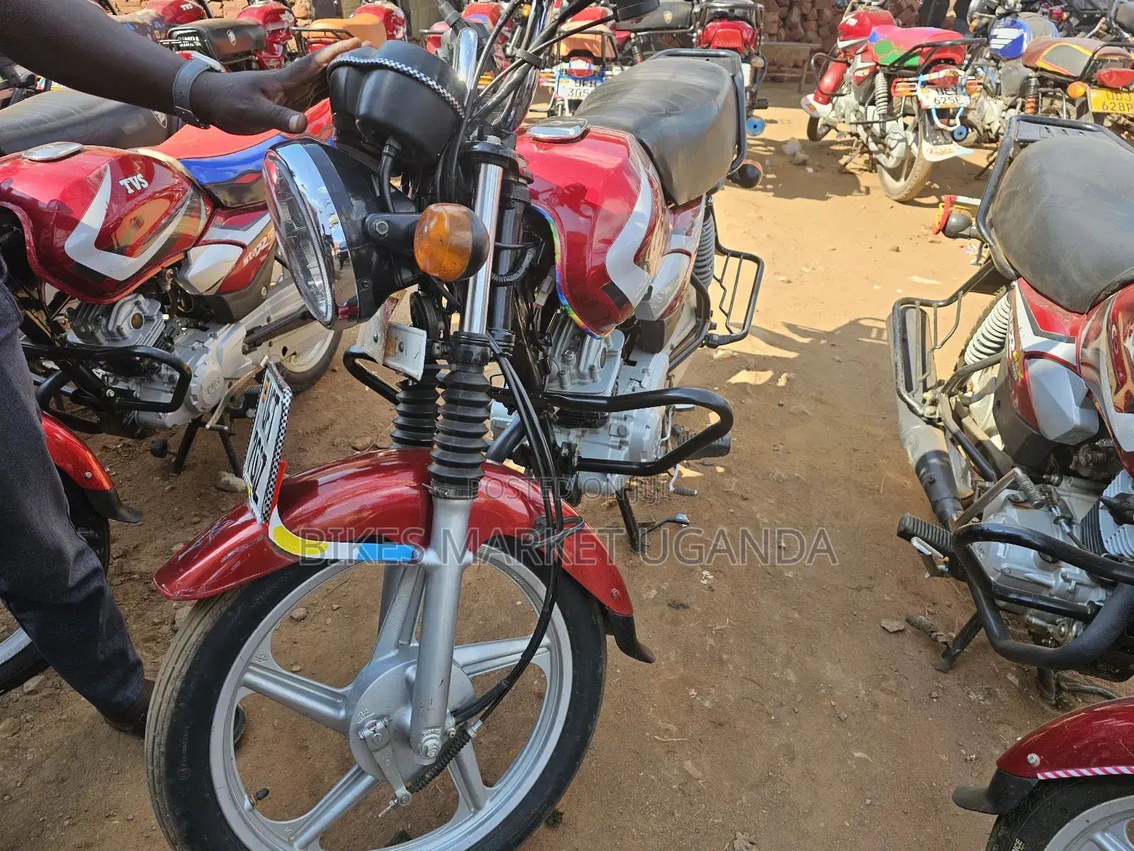 TVS HLX 125 2023 Red
