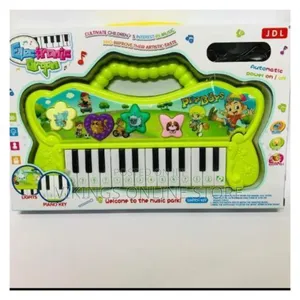 Green Kids Children Play Piano Key Board