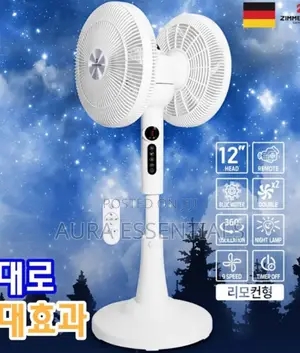 12-Inch Heavy Duty Double Sided Rotating Fan
