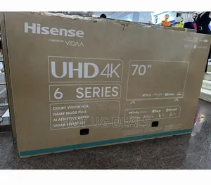 Hisense 70inch Uhd Smart Vidaa Tv, Bluetooth, Wifi, Usb