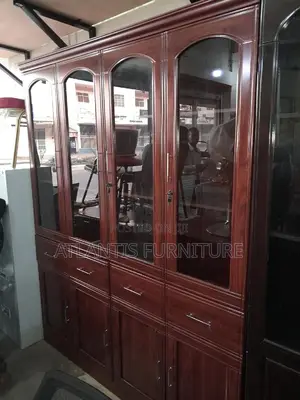 Four Drower Mahogany Cupboard With Documents Trays
