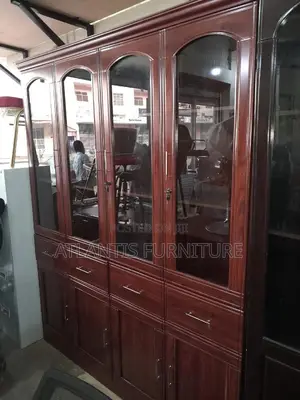 Four Drower Mahogany Cupboard With Documents Trays