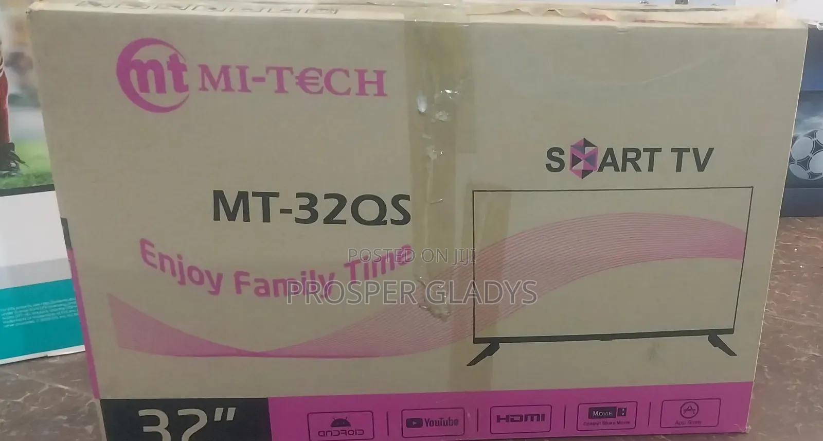 32 Inches Led Mitech Digital Flat Screen Flameless