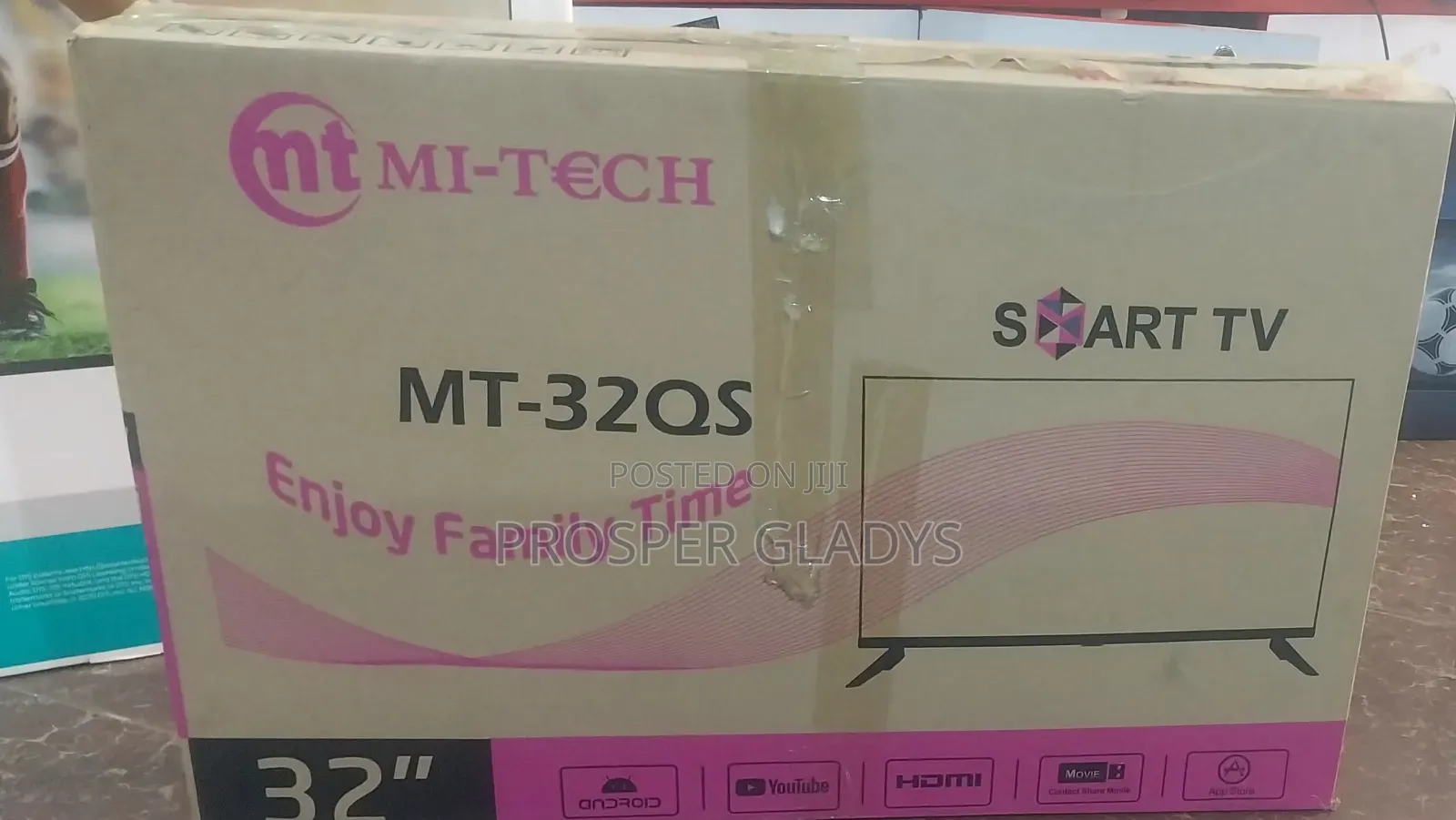 32 Inches Led Mitech Digital Flat Screen Flameless