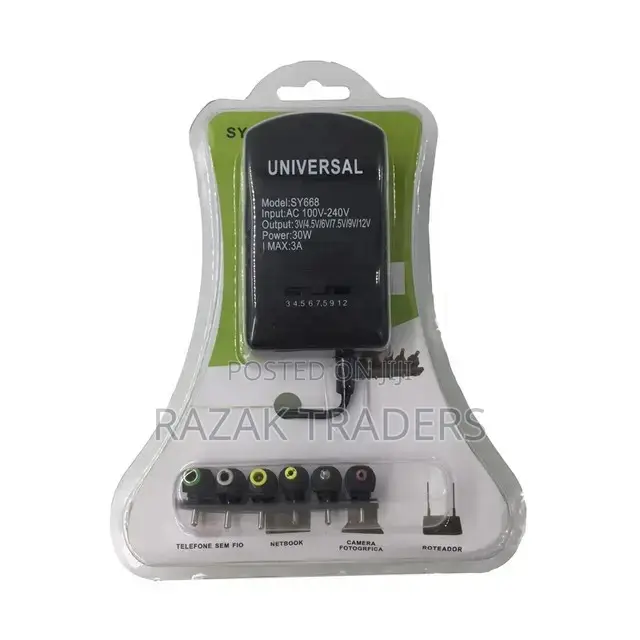 30W 3A Adjustable Charger Multi Voltage Power Supply Adapter