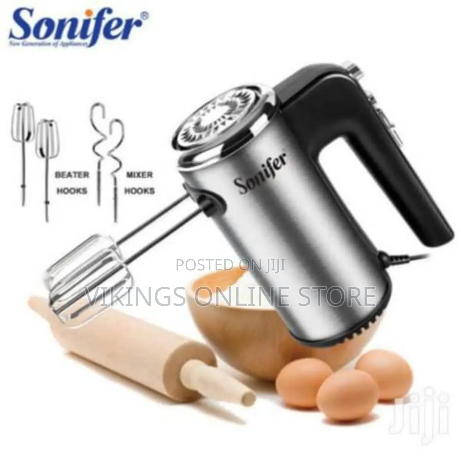 Sonifer Hand Mixer With Turbo Function and Steel Brushes