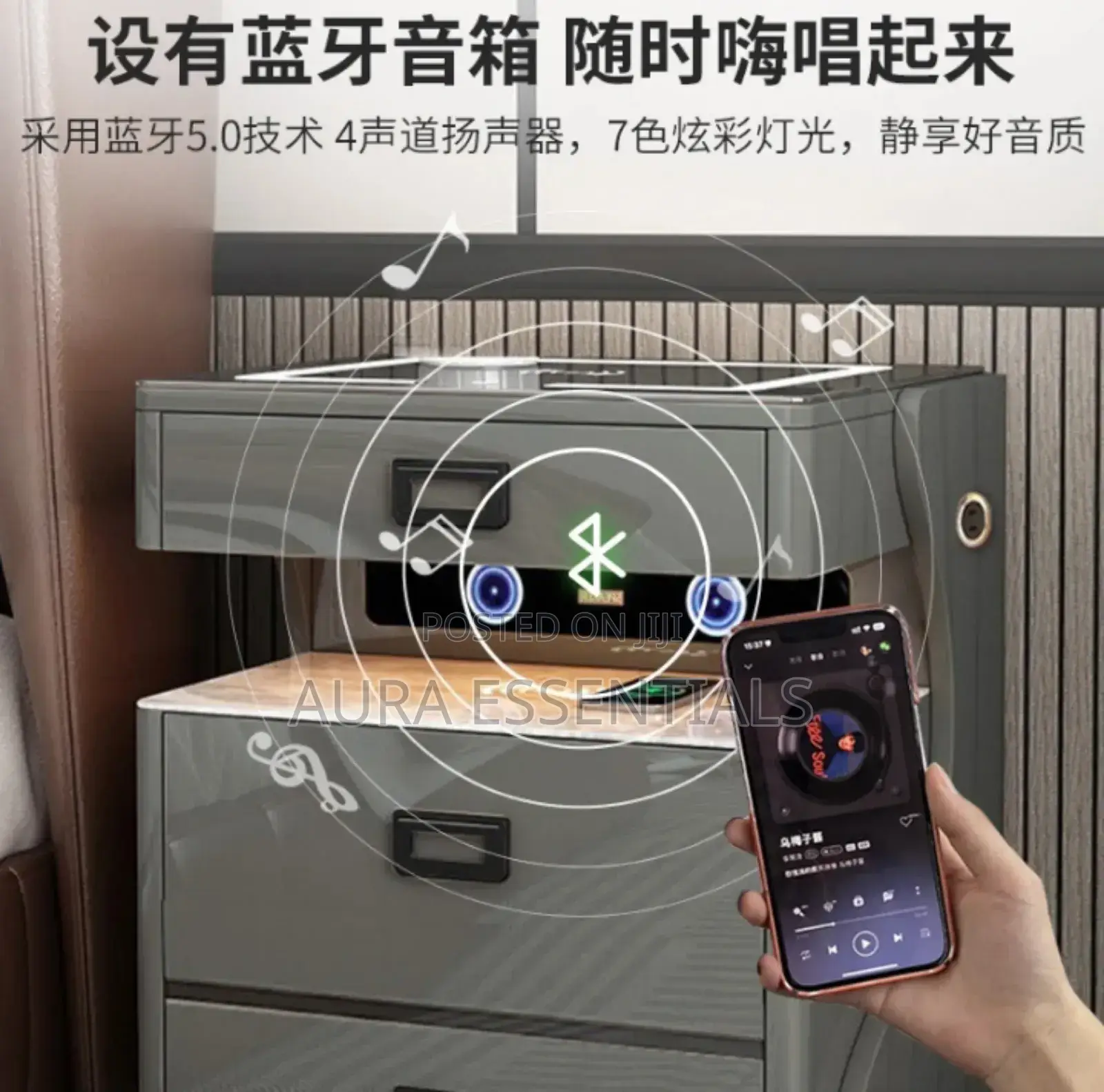 Smart Safe Bedside Table