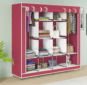 Collapsible Wardrobe 12 Shelves 4 Sided Storage