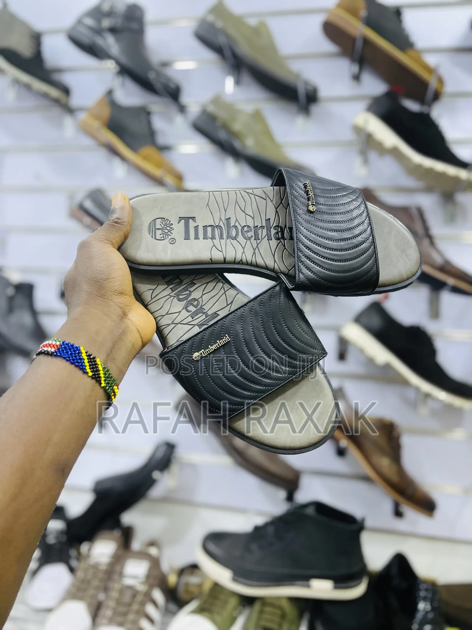 Original Men’S Timberland Push in Leather Sandals