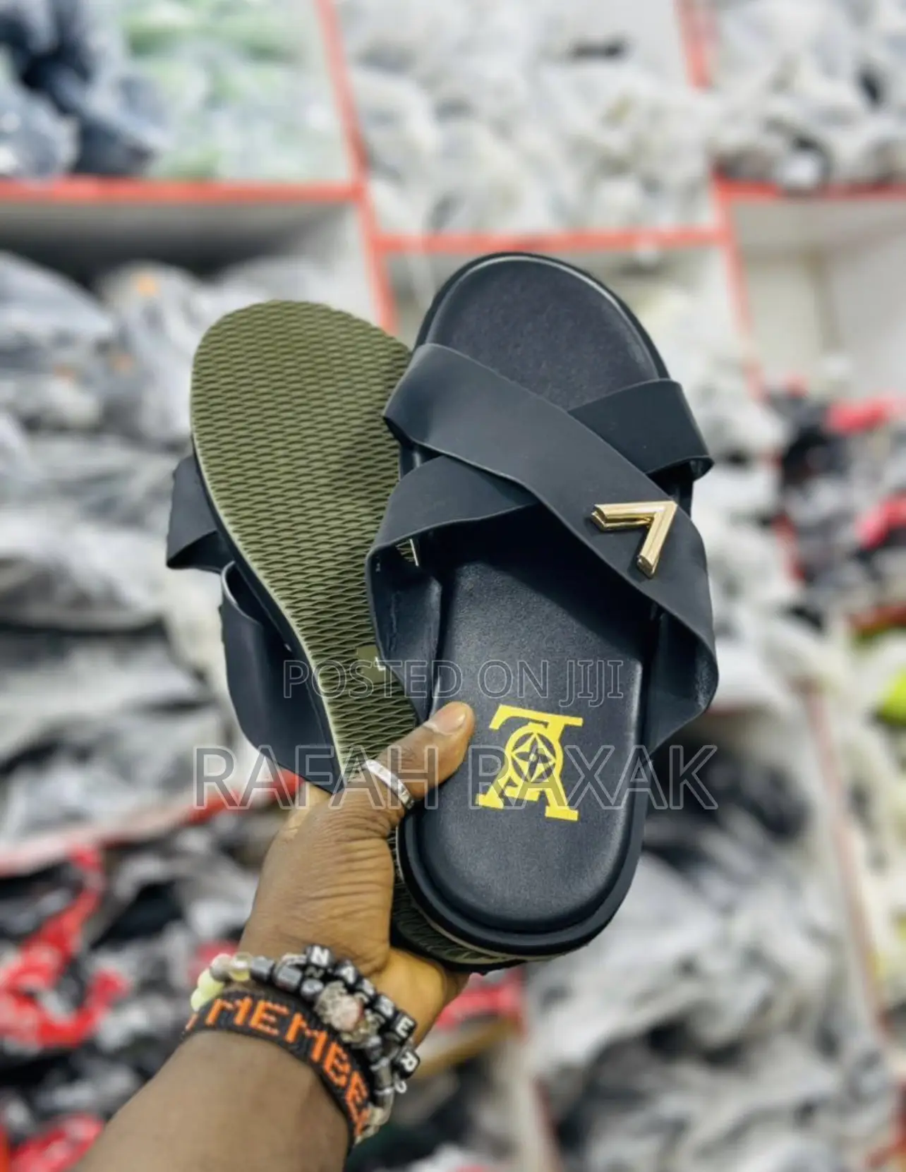 Comfortable Men’S Louis Vuitton Cross Sandals