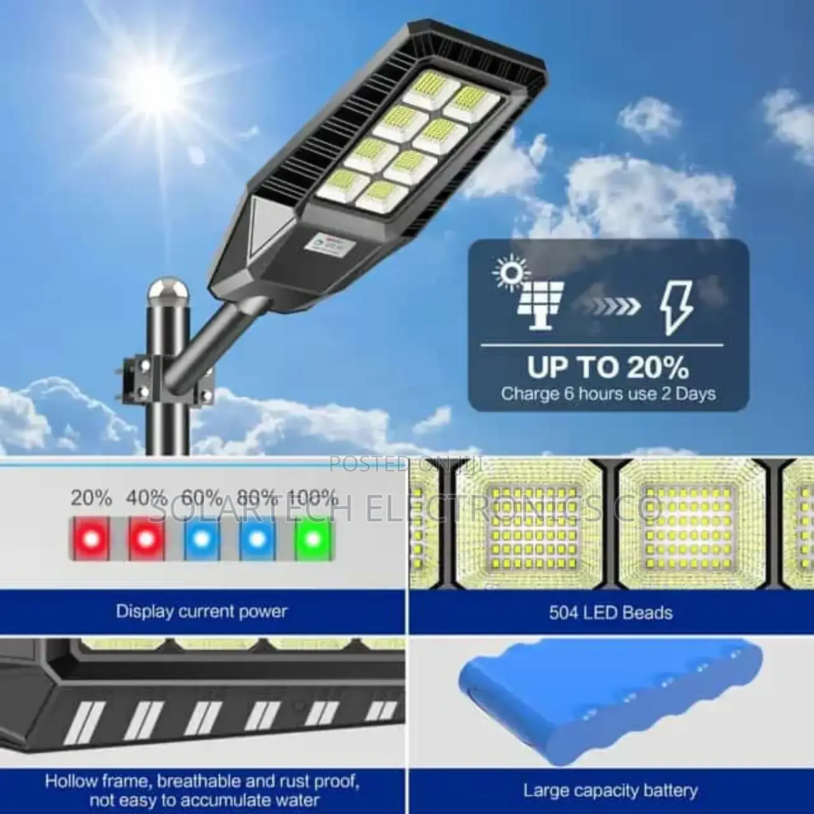 500w Led Solar Street Lights GSL