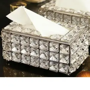 Modern Crystal Napkin Tissue Holder.