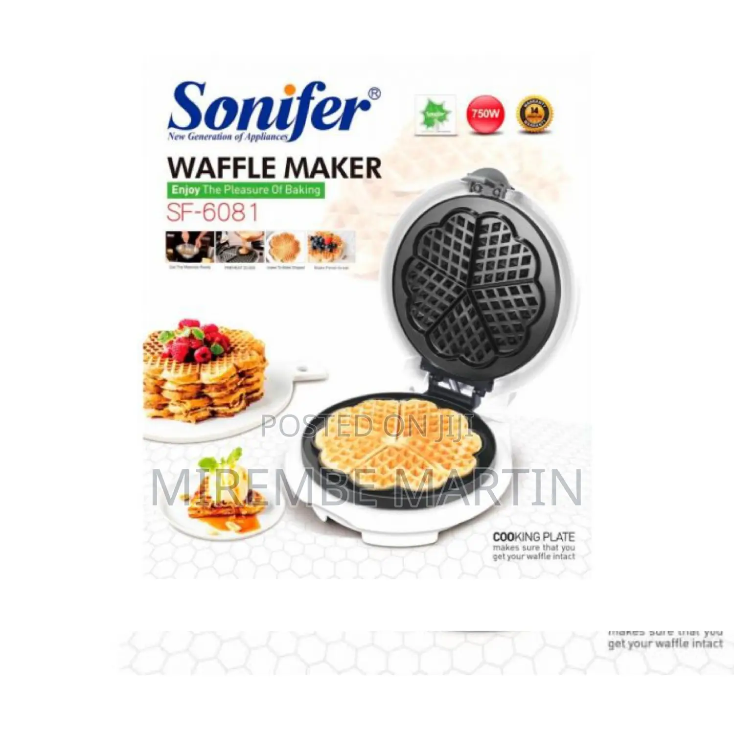 Sonifer Electric Waffle Maker Machine.