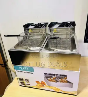 Ppixel Double Deep Fryer 12l – Stainless