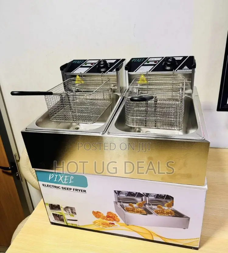 Ppixel Double Deep Fryer 12l – Stainless
