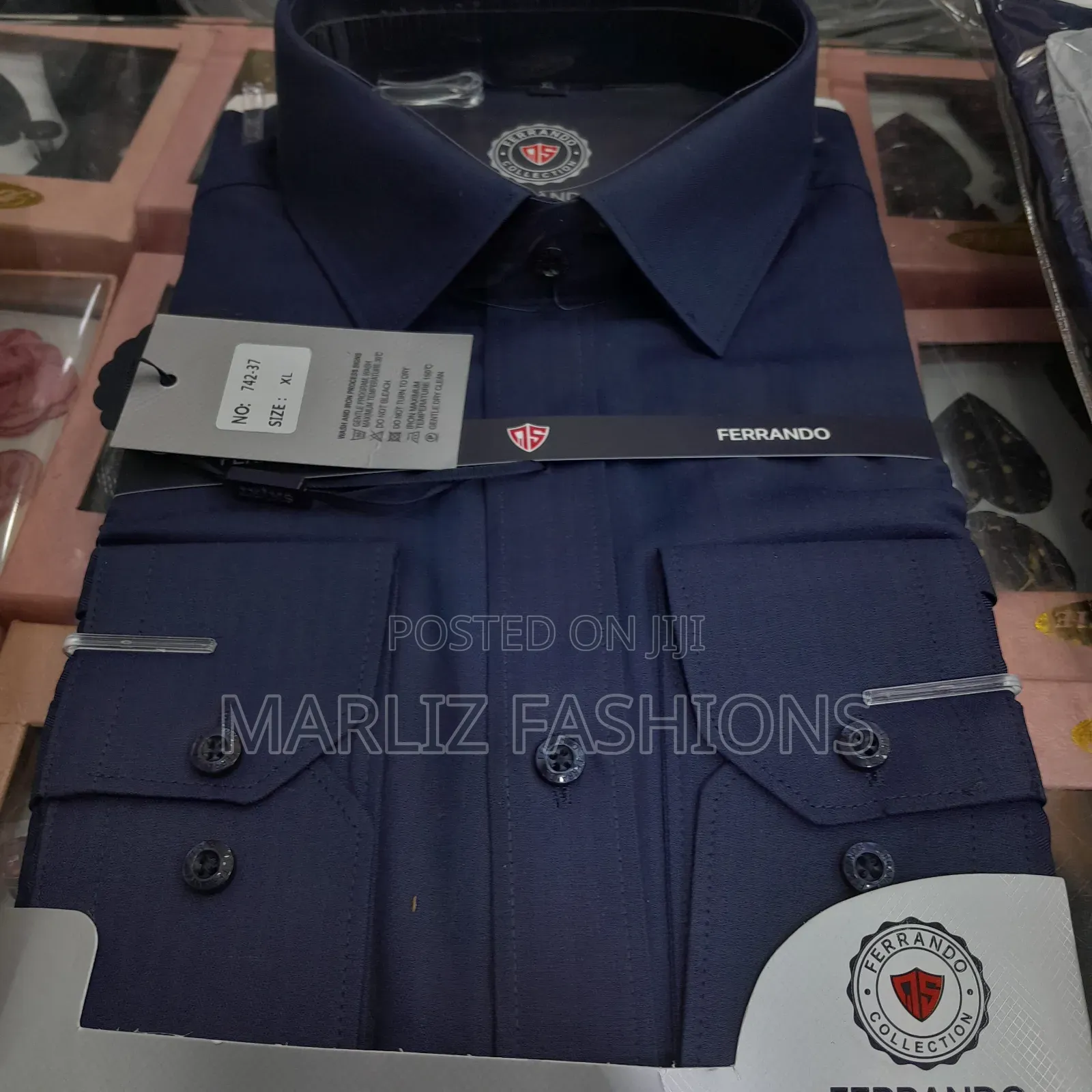 Dark Navy Blue Office Shirt