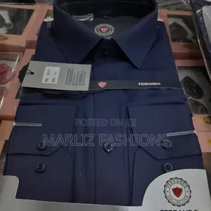 Dark Navy Blue Office Shirt