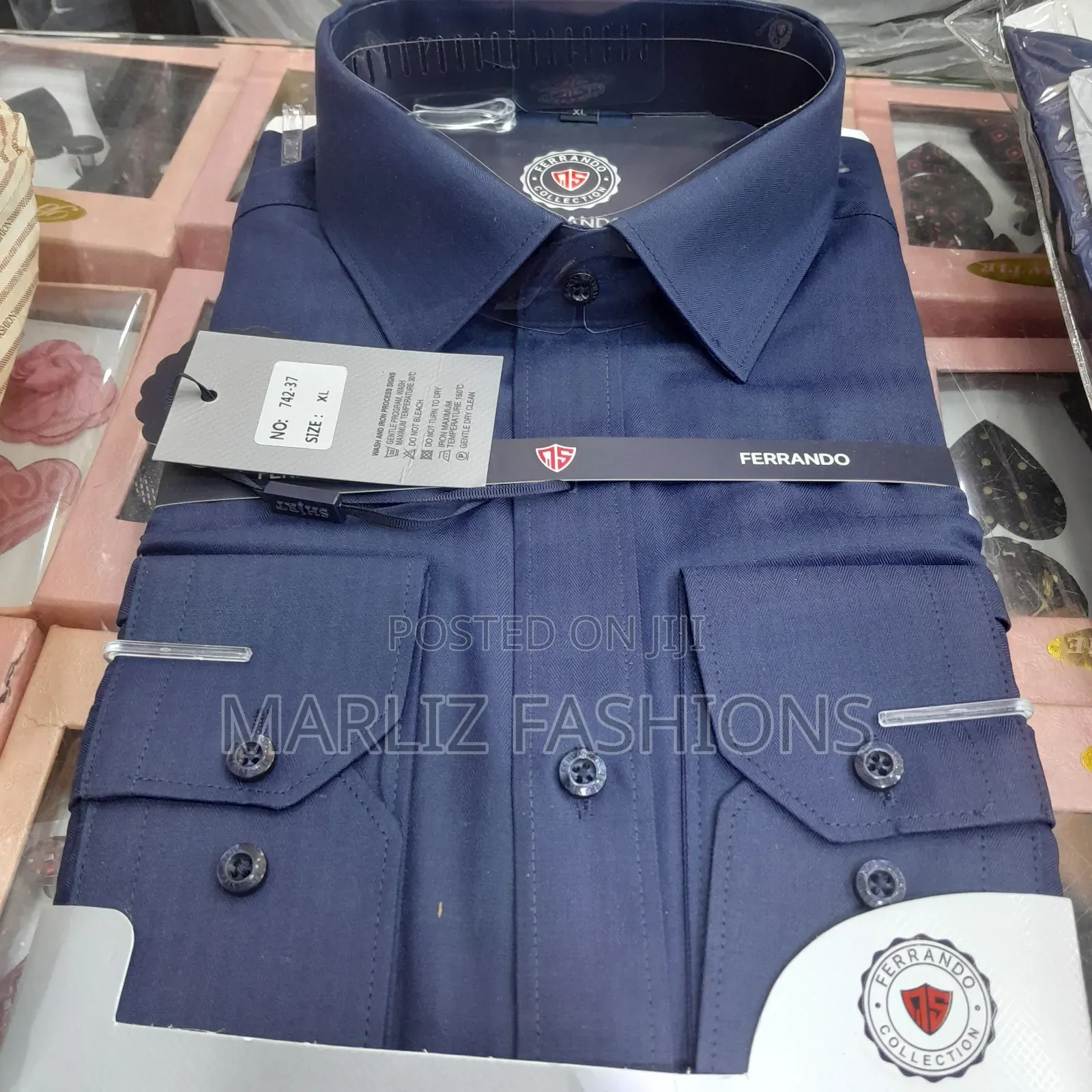 Dark Navy Blue Office Shirt