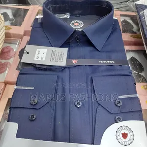 Dark Navy Blue Office Shirt