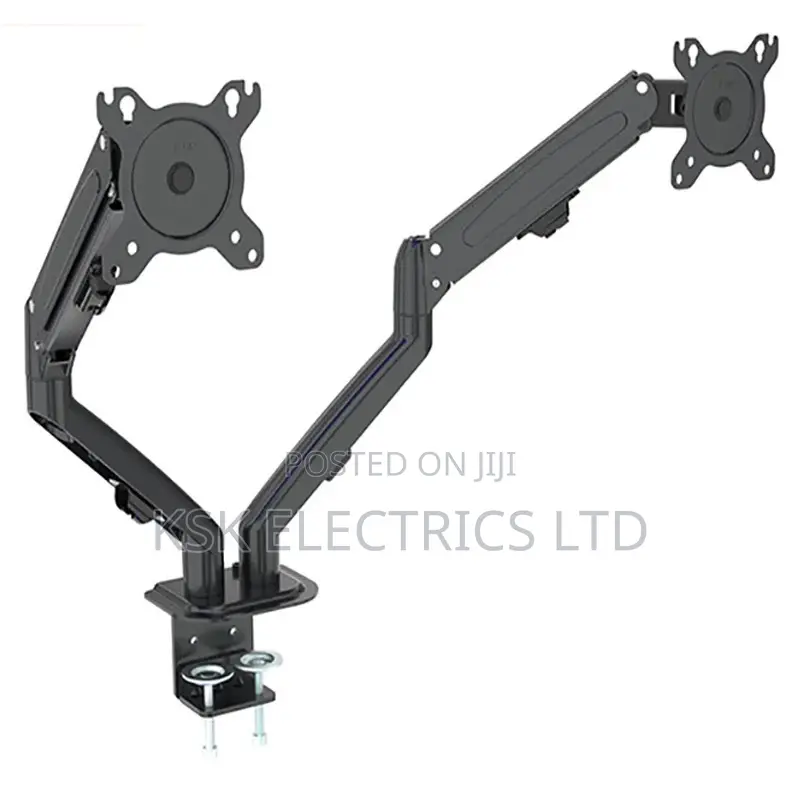 Double Arm Gas-strut Desktop Monitor Stand
