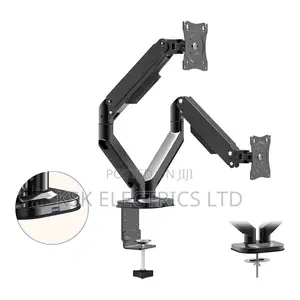 Double Arm Gas-strut Desktop Monitor Stand