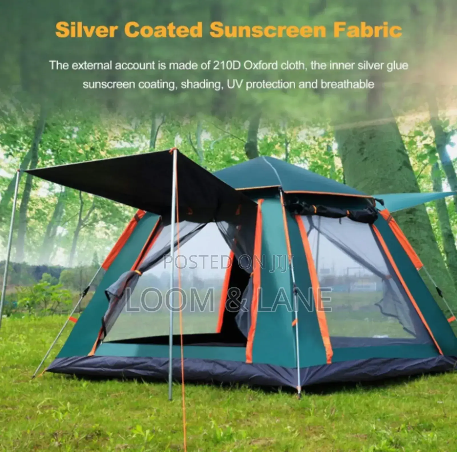 4 Persons Heavy Duty Automatic Camping Tent