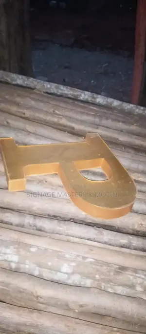 3d Mirror Gold Acrylic Letters