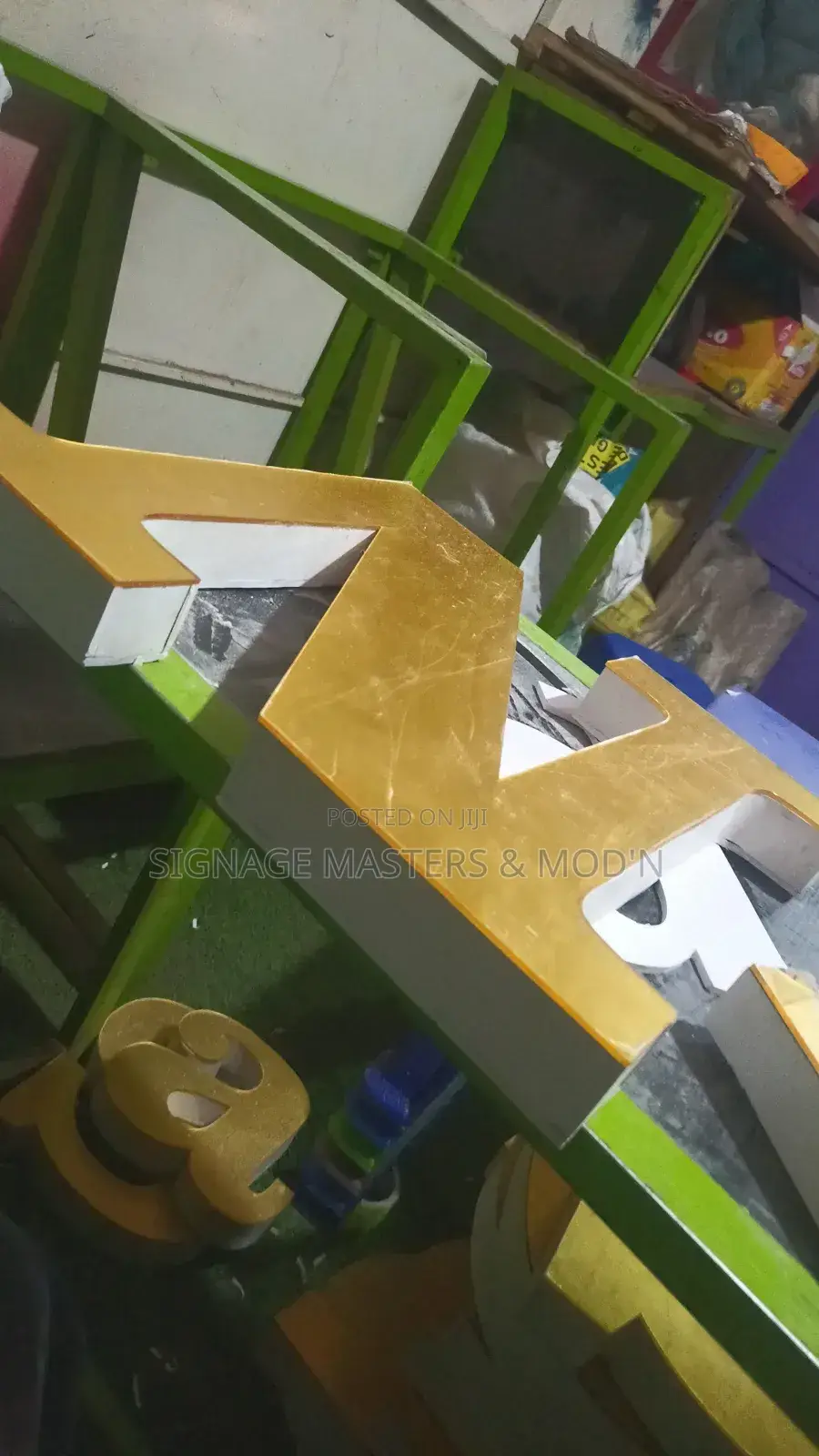 3d Mirror Gold Acrylic Letters