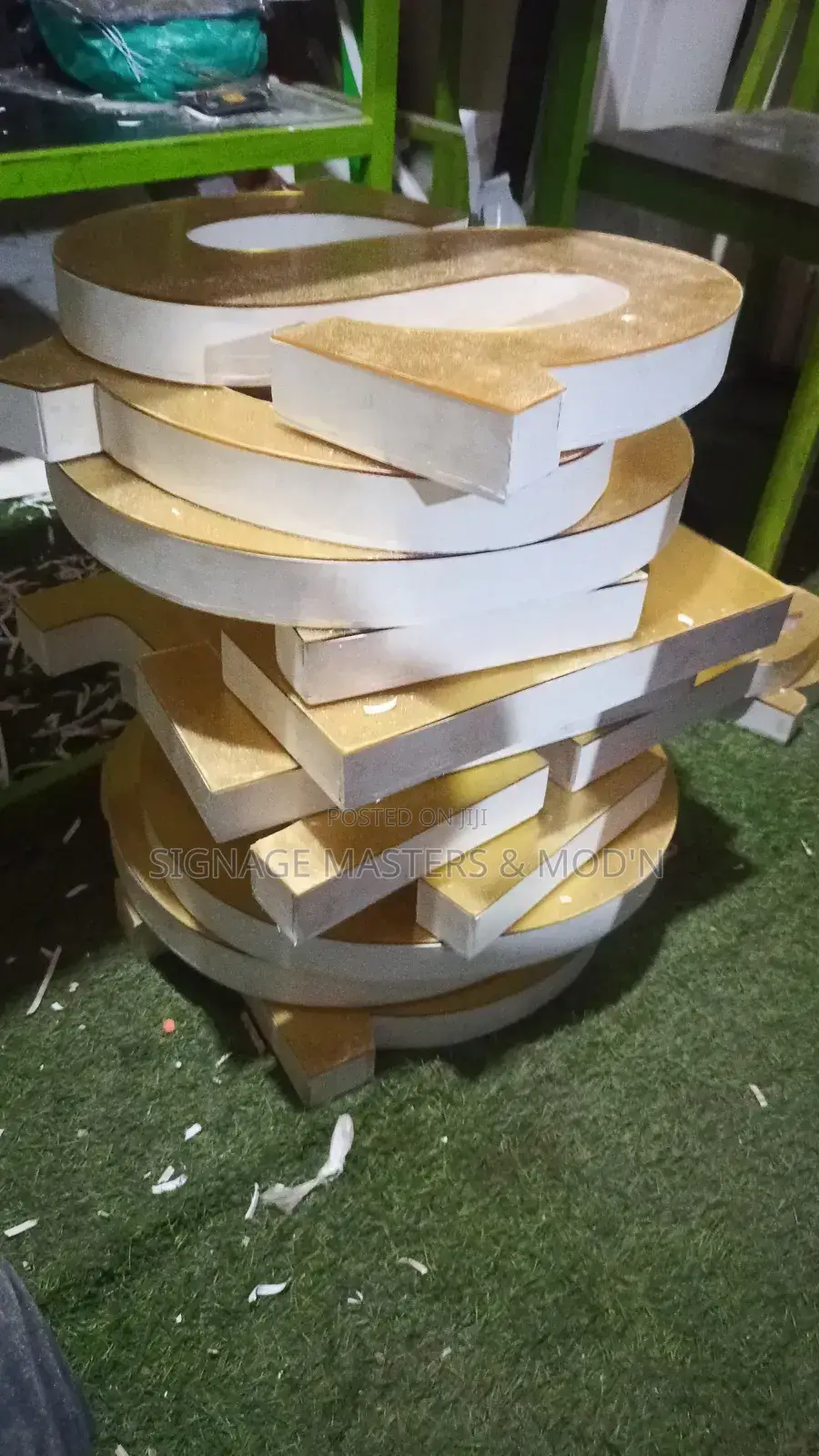 3d Mirror Gold Acrylic Letters