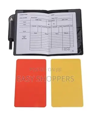 Football Soccer Referee Note Book and Yellow/Red Cards