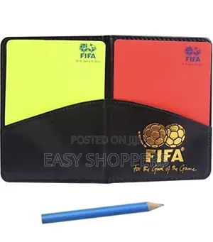Referee Note Book and Yellow Card and Red Cards