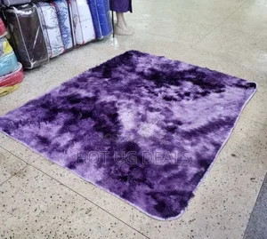 Fluffy Woolen Carpet/ Area Rug 1.5m By 2m- Purple