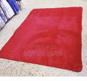 Fluffy Woolen Carpet/ Area Rug 1.5m By 2m- Red