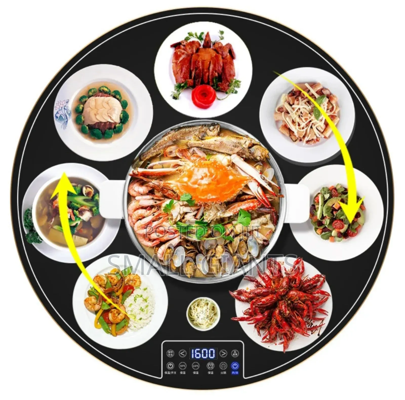 Rotating Hot Pot Meal Insulation Warming Board