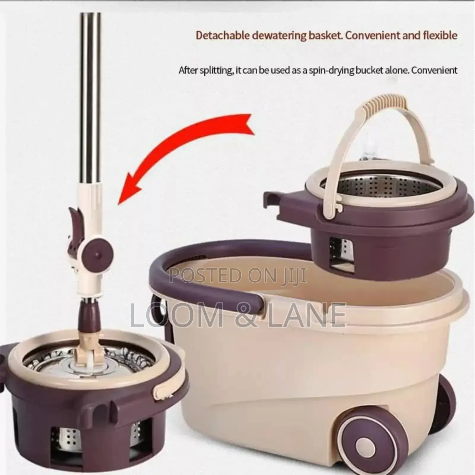 Rotational Spin Mop With Bucket