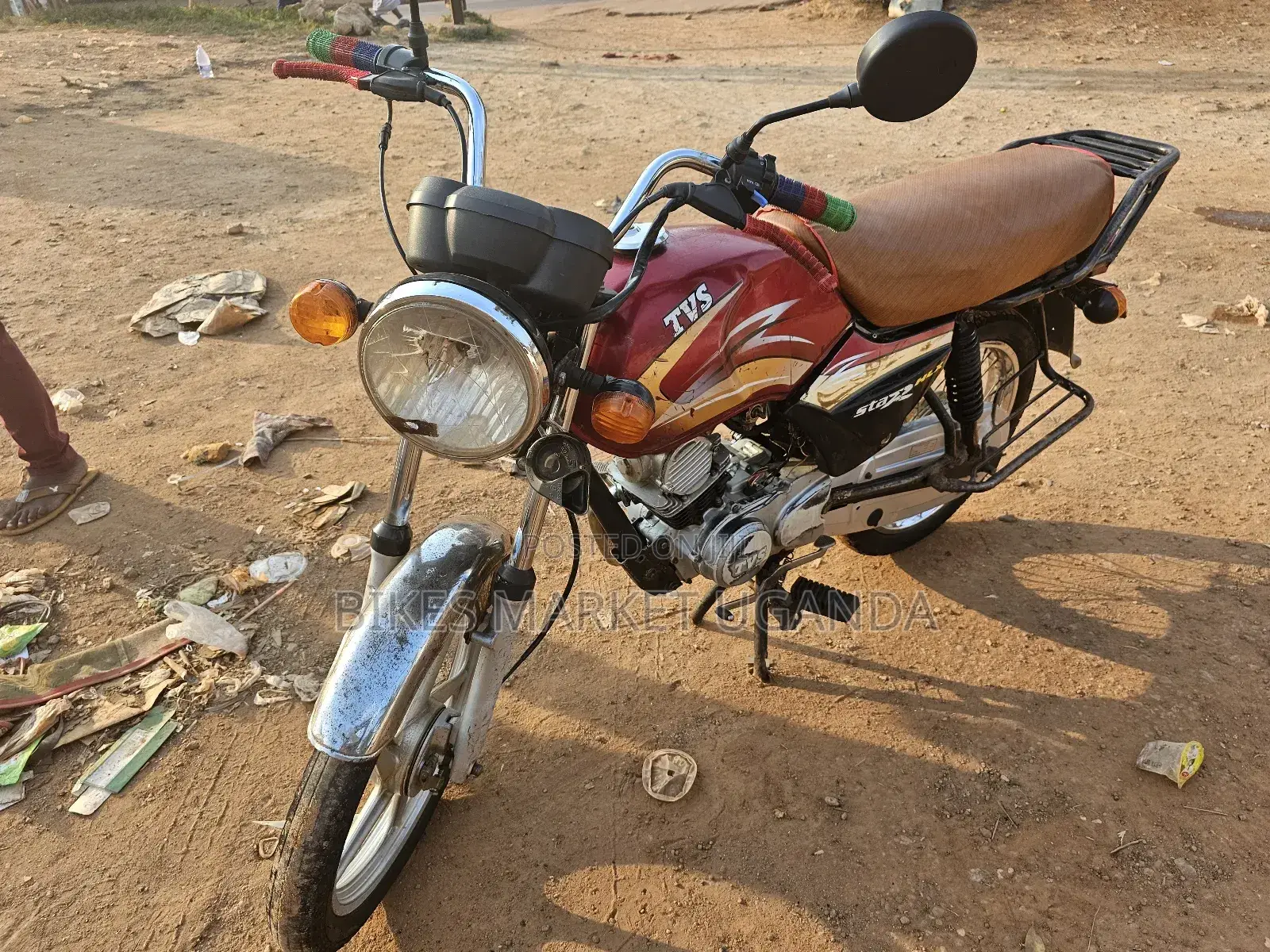 TVS XL 100 2017 Red
