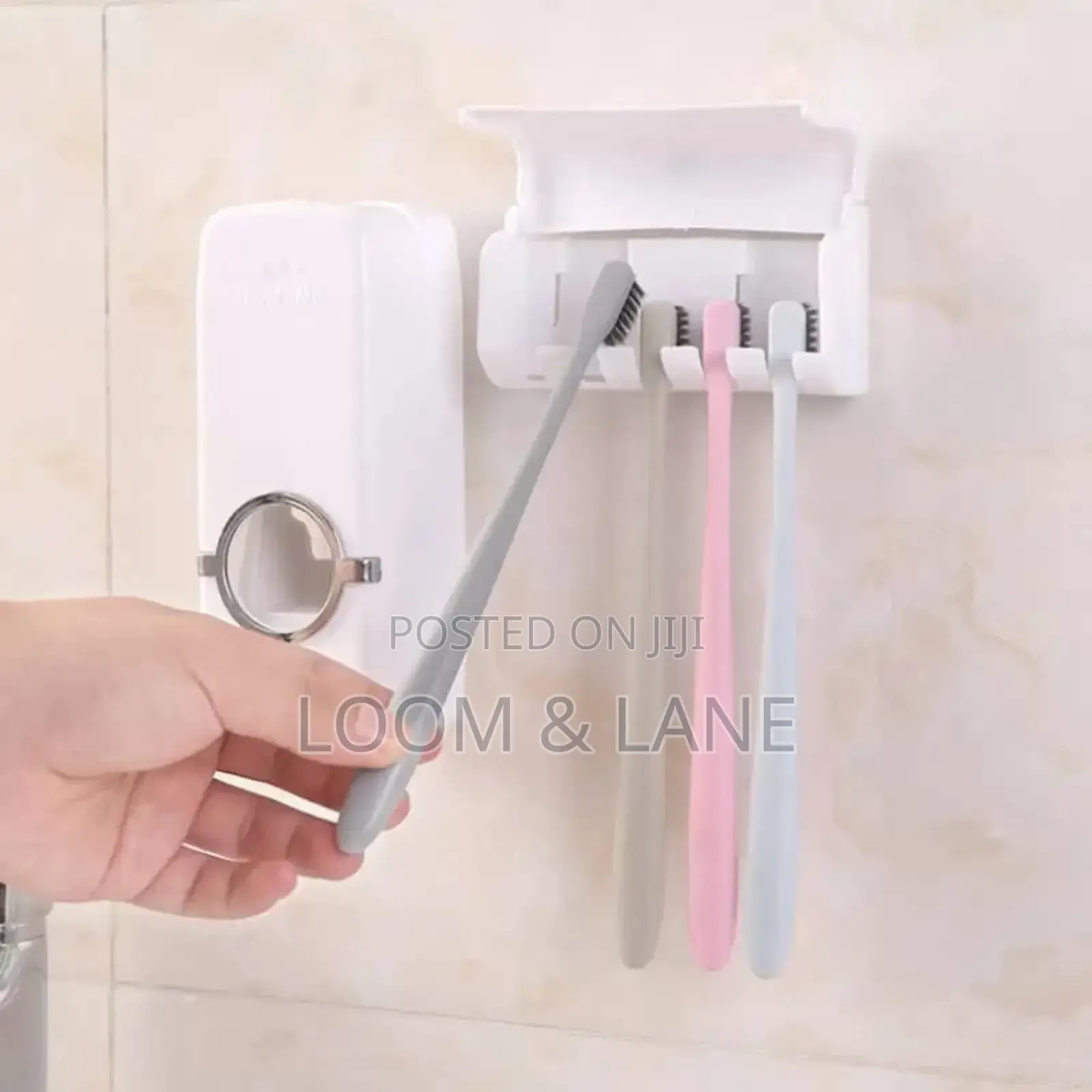 Automatic Toothpaste and Toothbrush Holder