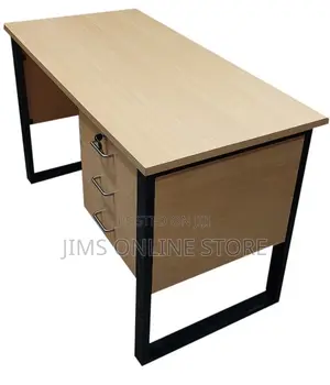 Office Desk 120cm With Metal Stands Made on Order