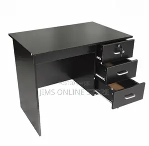 Black Office Table 120cm