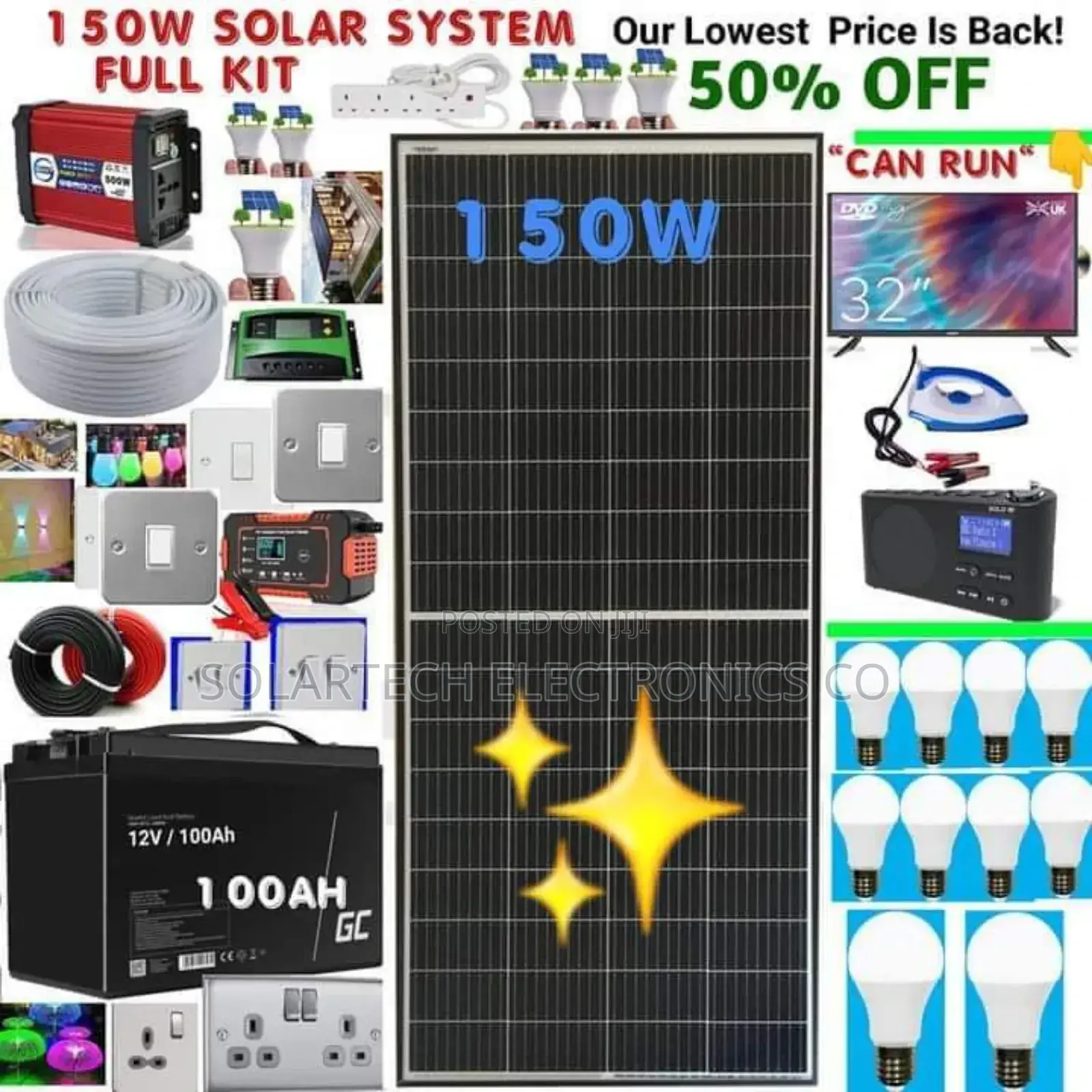 150w Complete Solar System