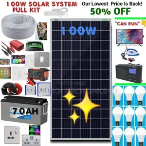 100W Complete Solar System