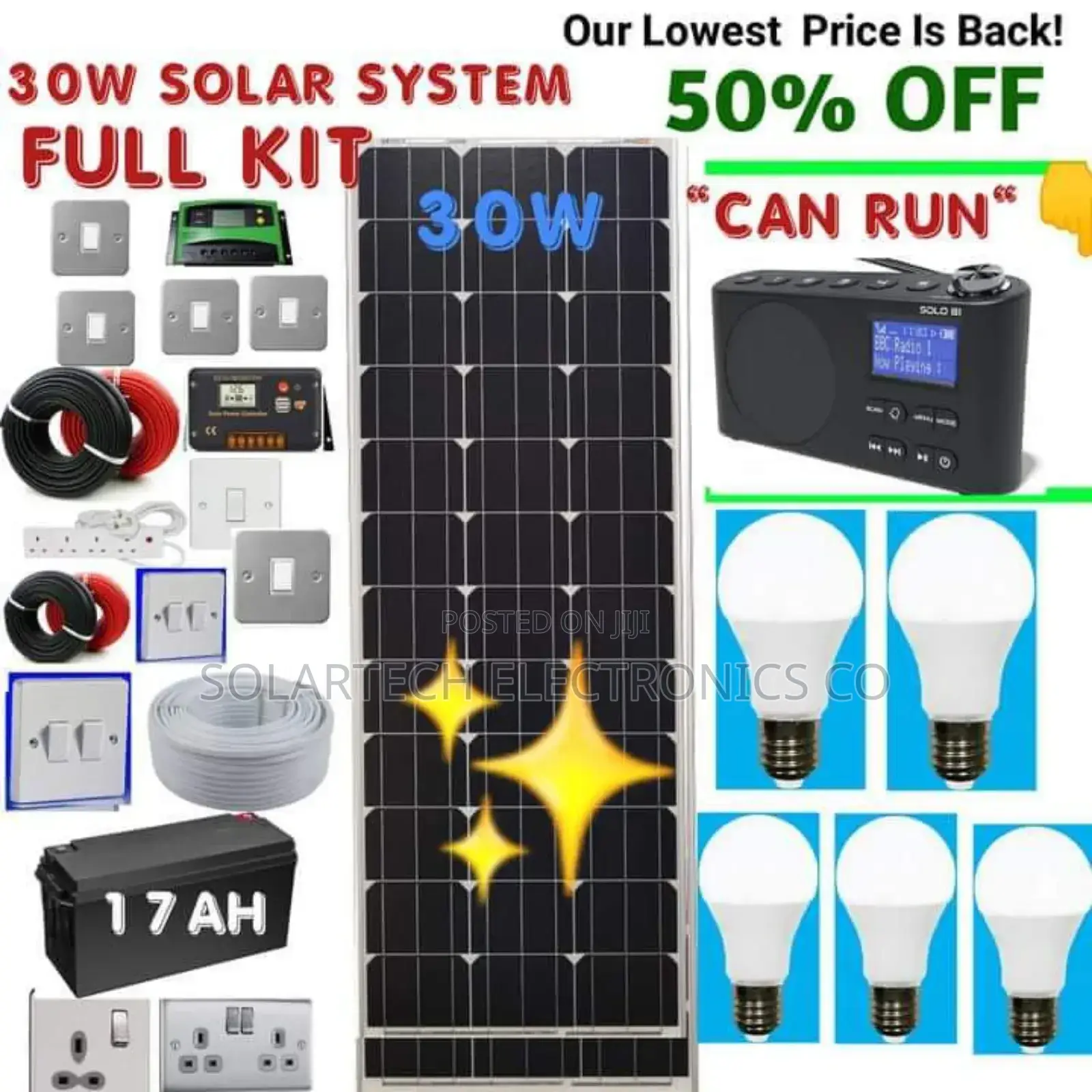 30W Complete Solar System