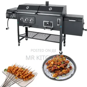 Double Barbecue Grill (Gas and Charcoal)