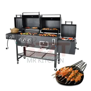 Double Barbecue Grill (Gas and Charcoal)