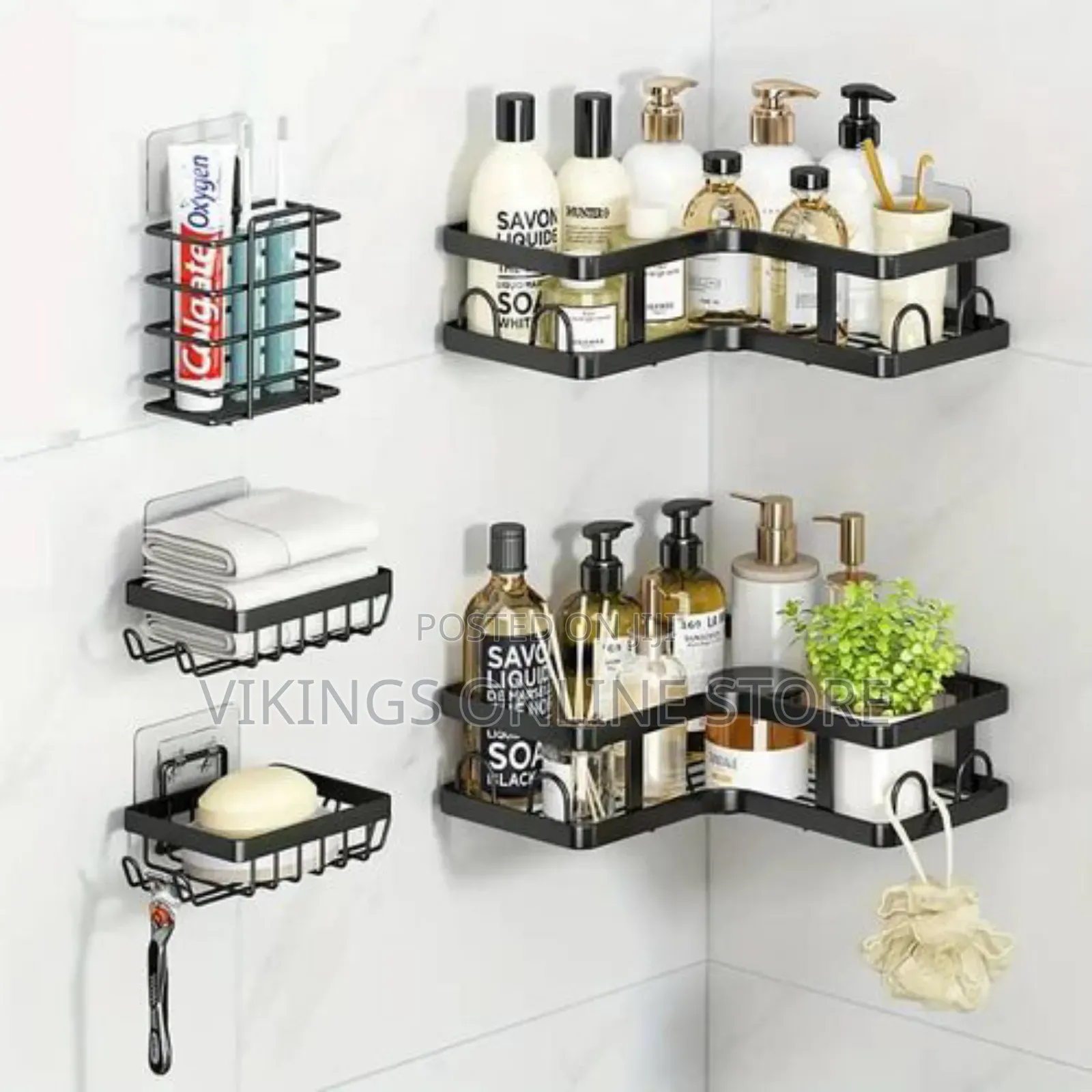 5 Sets Cosmetics Lotion Bathroom Storage Rack
