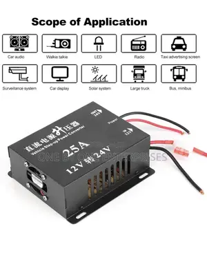 Vehicle Step Up Power Converter 12v-24v 25A Modification