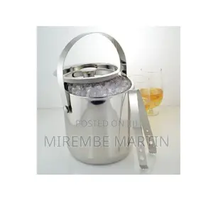 Stainless Steel Ice Bucket.