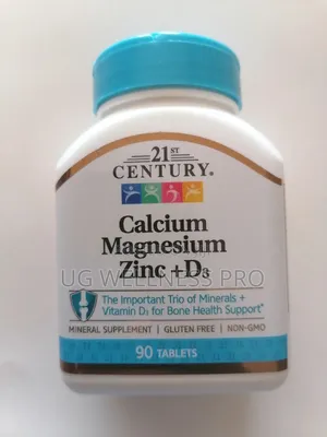 21st Century, Calcium Magnesium Zinc + D3, 90 Tablets